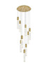 Aurora 24 Inch Chandelier In Satin Gold (2089D24SG)