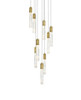 Aurora 24 Inch Chandelier In Satin Gold (2089D24SG)