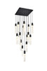 Elegant Furniture and Lighting Aurora 30 Inch Pendant In Black (2088G30BK)