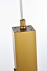 Aurora 5 Inch Pendant In Satin Gold (2088D5SG)