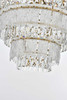 Elegant Furniture and Lighting Emilia 42 Inch Chandelier In Satin Gold (1780D42SG)