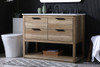 Elegant Furniture and Lighting 42 Inch Single Bathroom Vanity In Natural Oak (VF19242NT)