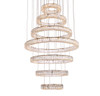 Monroe 40 Inch Led Seven Ring Chandelier In Gold (3503G7LG)