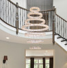 Monroe 40 Inch Led Seven Ring Chandelier In Gold (3503G7LG)