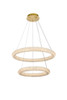 Bowen 28 Inch Adjustable Led Chandelier In Satin Gold (3800G28SG)