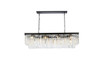 Sydney 12 Light Matte Black Chandelier Clear Royal Cut Crystal (1202D50MB/RC)
