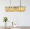 Elegant Furniture and Lighting Sydney 12 Light Polished Nickel Chandelier Golden Teak (1232D50PN-GT/RC)