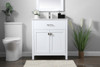 30 Inch Single Bathroom Vanity In White (VF28830WH)