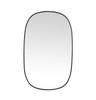 Metal Frame Oval Mirror 30X48 Inch In Black (MR2B3048BLK)