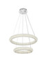 Elegant Furniture and Lighting Bowen 24 Inch Adjustable Led Chandelier In Chrome (3800G24C)