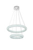 Elegant Furniture and Lighting Bowen 24 Inch Adjustable Led Chandelier In Chrome (3800G24C)