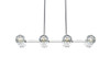 Elegant Furniture and Lighting Eren 31 Inch Pendant Light In Chrome (3505D31C)