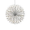 Elegant Furniture and Lighting Vera 50 Inch Crystal Starburst Round Pendant In Chrome (2550D50C)