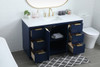 54 Inch Single Bathroom Vanity In Blue (VF19454BL)