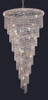 Elegant Furniture and Lighting Spiral 26 Light Chrome Chandelier Clear Royal Cut Crystal (V1801SR36C/RC)