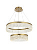 Rune 24 Inch Adjustable Led Chandelier In Satin Gold (2060G24SG)