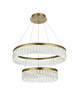 Rune 24 Inch Adjustable Led Chandelier In Satin Gold (2060G24SG)