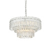 Elegant Furniture and Lighting Emilia 21 Inch Pendant Light In Chrome (1780D21C)