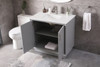 Elegant Furniture and Lighting 36 Inch Single Bathroom Vanity In Grey (VF19636GR)