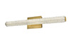 Elegant Furniture and Lighting Bowen 30 Inch Adjustable Led Wall Sconce In Satin Gold (3800W30SG)
