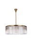 Sydney 43.5 Inch Round Crystal Chandelier In Satin Gold (1208G43SG/RC)
