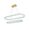 Elegant Furniture and Lighting Bowen 51 Inch Adjustable Led Chandelier In Satin Gold (3800G50L2SG)
