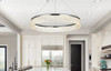 Rune 32 Inch Adjustable Led Chandelier In Chrome (2060D32C)