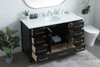54 Inch Single Bathroom Vanity In Black (VF18854BK)
