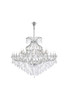Elegant Furniture and Lighting Maria Theresa 49 Light Chrome Chandelier Clear Royal Cut Crystal (2800G72C/RC)