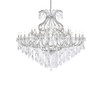 Elegant Furniture and Lighting Maria Theresa 49 Light Chrome Chandelier Clear Royal Cut Crystal (2800G72C/RC)