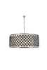 Madison 10 Light Polished Nickel Chandelier Silver Shade (Grey) Royal Cut Crystal (1214G43PN-SS/RC)