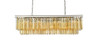 Elegant Furniture and Lighting Sydney 12 Light Polished Nickel Chandelier Golden Teak (1202D50PN-GT/RC)