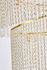Elegant Furniture and Lighting Spiral 41 Light Gold Chandelier Clear Royal Cut Crystal (V1800SR48G/RC)