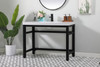42 Inch Ada Compliant Single Bathroom Metal Vanity In Black (VF14542BK)