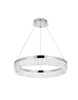 Elegant Furniture and Lighting Linden 22 Inch Adjustable Led Chandelier In Chrome (2050D22C)