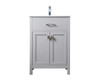 24 Inch Single Bathroom Vanity In Grey (VF28824GR)