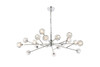 Elegant Furniture and Lighting Graham 18 Light Pendant In Chrome 
 (3509D48C)