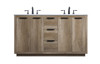 60 Inch Double Bathroom Vanity In Natural Oak (VF19460DNT)
