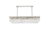 Elegant Furniture and Lighting Sydney 12 Light Polished Nickel Chandelier Clear Royal Cut Crystal (1232D60PN/RC)