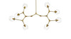 Elegant Furniture and Lighting Cavoli 61 Inch Chandelier In Brass (1712G61BR)