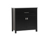 30 Inch Wide Bathroom Storage Freestanding Cabinet In Black (SC013030BK)