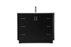 42 Inch Single Bathroom Vanity In Black (VF19642BK)