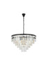 Sydney 33 Light Matte Black Chandelier Clear Royal Cut Crystal (1201D44MB/RC)