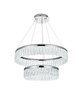 Rune 24 Inch Adjustable Led Chandelier In Chrome (2060G24C)