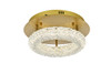 Bowen 14 Inch Adjustable Led Flush Mount In Satin Gold (3800F14SG)