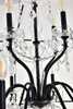 Cordelia 24 Light Black Crystal Pendant (LD8801D60BK)
