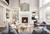 Elegant Furniture and Lighting Madison 12 Light Polished Nickel Chandelier Golden Teak (1206D35PN-GT/RC)