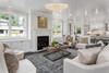 Elegant Furniture and Lighting Primo 33 Light Chrome Flush Mount Clear Royal Cut Crystal (V1800F48C/RC)