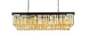 Sydney 12 Light Matte Black Chandelier Golden Teak (Smoky) Royal Cut Crystal (1232D50MB-GT/RC)