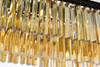 Elegant Furniture and Lighting Sydney 12 Light Matte Black Chandelier Golden Teak (1202D40MB-GT/RC)